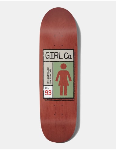 Girl Bannerot Grid Box 'LOVESEAT+' G060 Skateboard Deck - 9" Pour