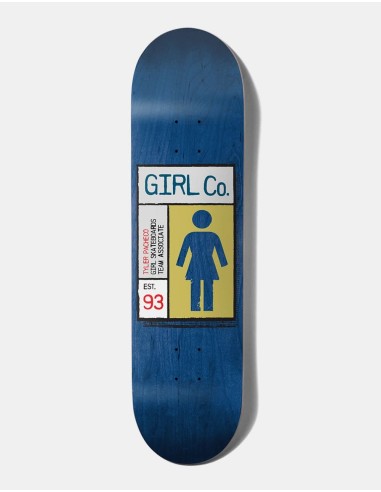 Girl Pacheco Grid Box G016 Skateboard Deck - 8.375" pas cher