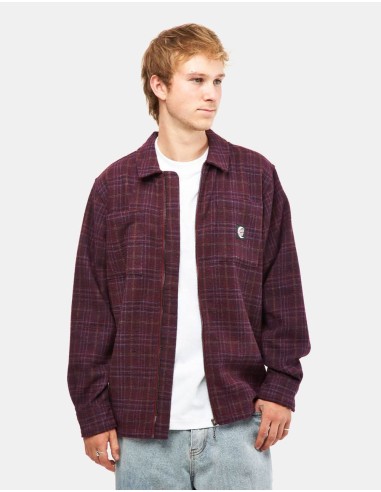 Santa Cruz Crescent Shirt - Maroon Check vente chaude votre 