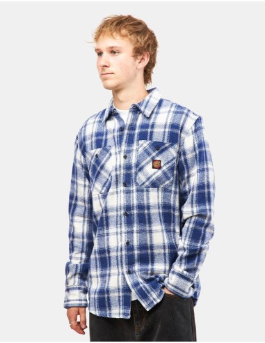 Santa Cruz Apex L/S Shirt - Blue Check shop