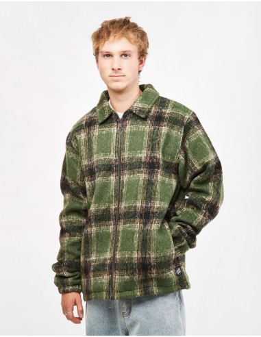 Santa Cruz Hideout Jacket - Green Check des créatures d'habitude