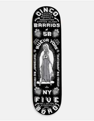 5boro Cinco Barrios Skateboard Deck - 8.5" des créatures d'habitude