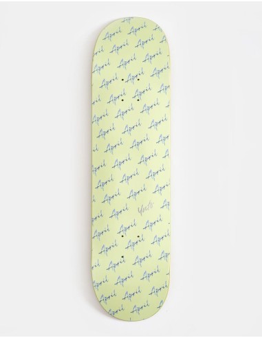 April Yuto Script Logo Skateboard Deck - 8.25" hantent personnes