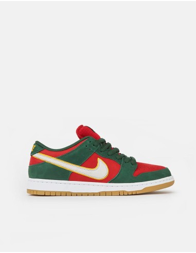 Nike SB 'Seattle SuperSonics' Dunk Low Pro Premium Skate Shoes - Fir/White-University Gold-Fire Red chez Cornerstreet bien 