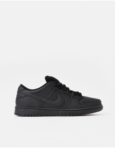 Nike SB 'Orange Label' Dunk Low Pro ISO Skate Shoes - Black/Black-Black suggérées chez