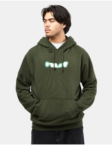 HUF Blur Pullover Hoodie - Hunter Green livraison gratuite