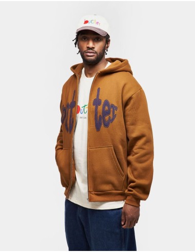 Butter Goods Frenzy Zip-Thru Hoodie - Cognac acheter