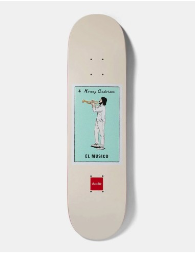 Chocolate Anderson Loteria G069 Skateboard Deck - 8.25" la colonne vertébrale