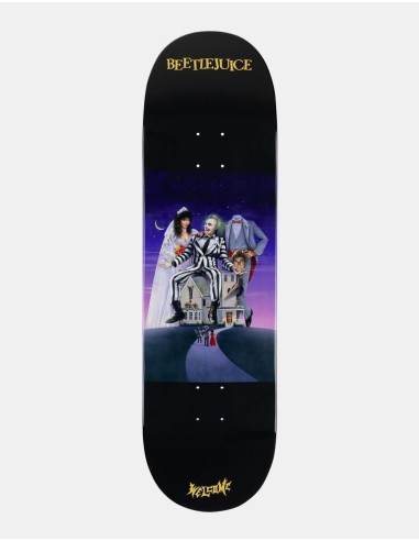 Welcome x Beetlejuice Showtime Skateboard Deck - 9" soldes