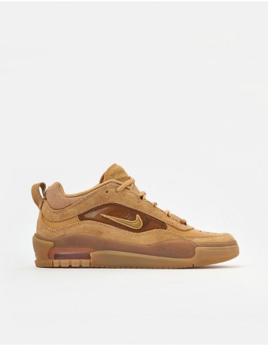 Nike SB Air Max Ishod Skate Shoes - Flax/Wheat-Flax-Safety Orange-Black-Gum Lt Brown de l' environnement