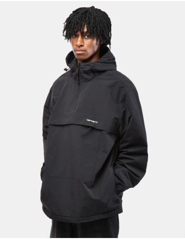 Carhartt WIP Windbreaker Pullover (Winter) - Black/White pas cher 