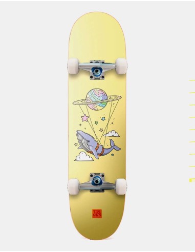 Tricks Sea Galaxy Mid Complete Skateboard - 7.5" x 28.3" Fin de série