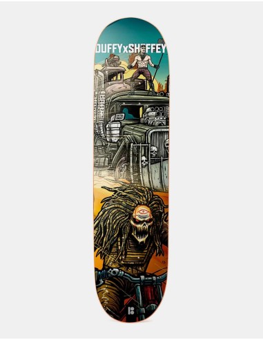 Plan B Duffy x Sheffey Supercharged 'Mad Max' Skateboard Deck - 8.25" l'évolution des habitudes 