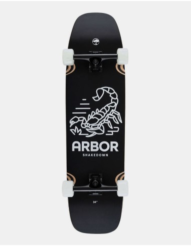 Arbor Scorpion Shakedown 34 Cruiser Skateboard - 9" x 34" Les êtres humains sont 