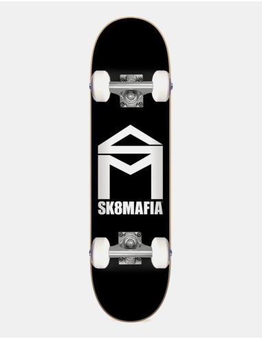 Sk8Mafia House Logo BW Micro Complete Skateboard - 6" acheter en ligne