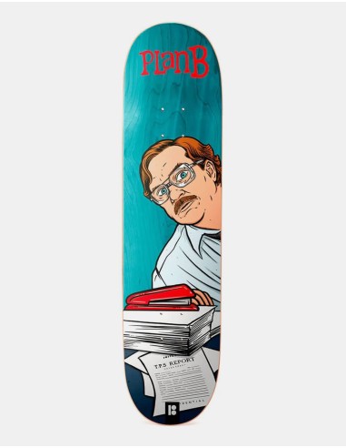 Plan B Milton 'Office Space' Skateboard Deck - 8.25" ou a consommer sur place