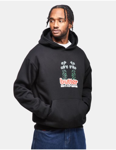 Butter Goods Roots Pullover Hoodie - Black à prix réduit toute l'année