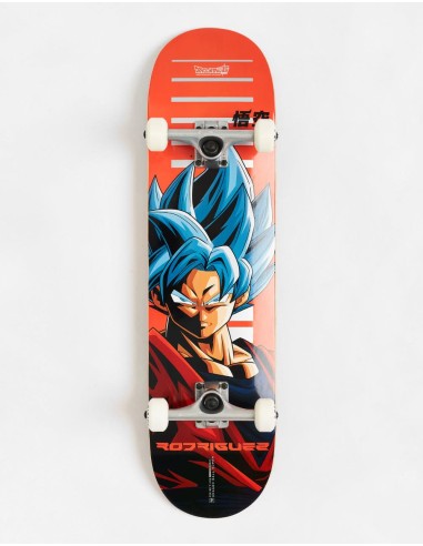 Primitive x Dragonball Z Rodriguez Goku SSG Complete Skateboard - 8.25" les muscles