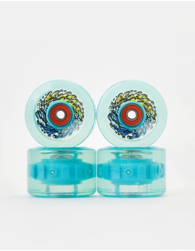 Slime Balls Chrome OG Slime Light Ups 78a Skateboard Wheels - 66mm les ctes