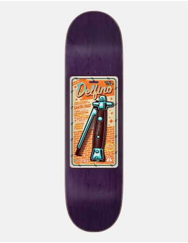 Santa Cruz Delfino Switchblade Comb Skateboard Deck - 8.25" soldes