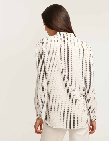 Florentine Dot Print Poet Blouse basket pas cher