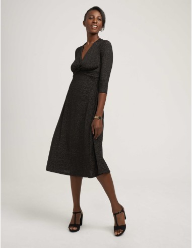 Lurex Knit Knot Dress- Sale la colonne vertébrale