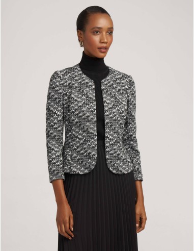 Knit Jacquard Tulip Jacket- Sale la colonne vertébrale