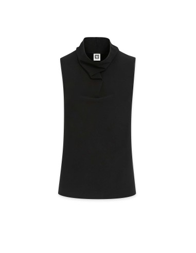 Cowl Neck Sleeveless Blouse- Sale livraison et retour toujours gratuits