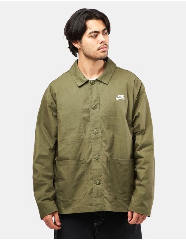 Nike SB Skate Chore Jacket - Medium Olive/White pas cher