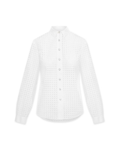 Cotton Eyelet Blouse- Sale Economisez 