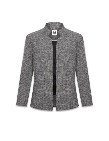 Tweed Stand Collar Jacket- Sale en ligne