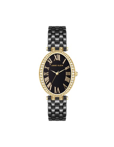 Oval Crystal Accented Ceramic Bracelet Watch- Sale - unpublish plus qu'un jeu 