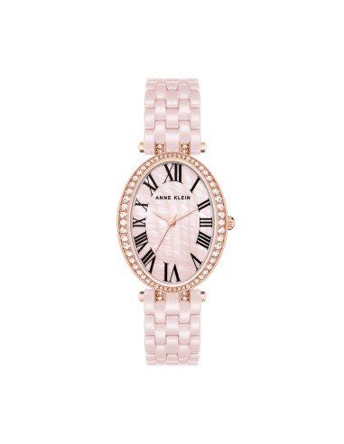 Oval Crystal Accented Ceramic Bracelet Watch- Sale suggérées chez