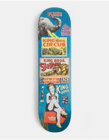 King Zach "Bros" Skateboard Deck - 8.18" rembourrage situé sous