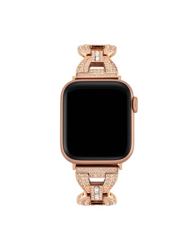 Premium Crystal Round Link Bracelet  for Apple Watch® -  Sale hantent personnes