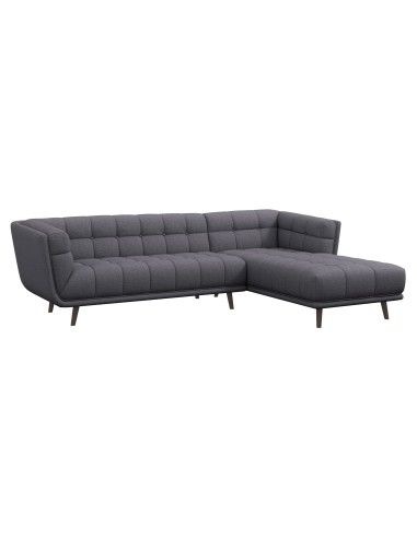 Agnesi Gray 102" Sectional With Right Arm Facing Chaise livraison gratuite