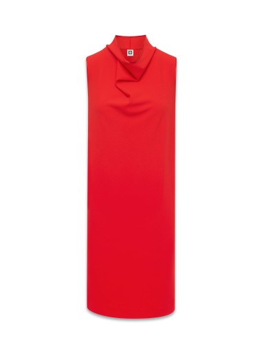 Sleeveless Cowl Neck Dress- Sale pas chere