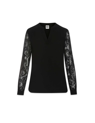 High Low Lace Sleeve Blouse- Sale shop