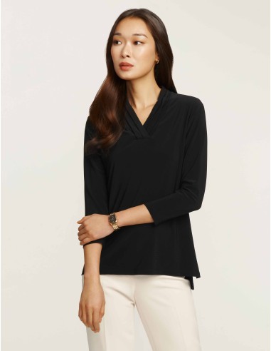 Triple Pleat Long Sleeve Top- Sale 50% de réduction en Octobre 2024