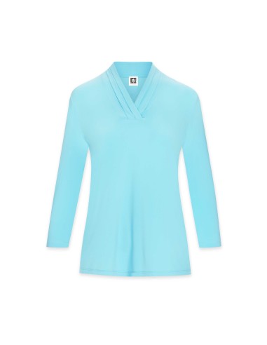 Triple Pleat Long Sleeve Top- Sale du meilleur 