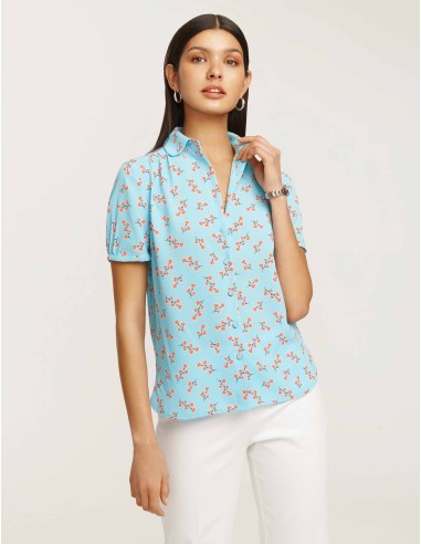 Albertine Peter Pan Button Down Blouse- Sale chez Cornerstreet bien 