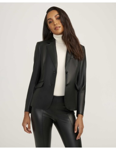 Vegan Leather Blazer- Sale livraison gratuite