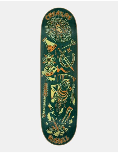 Creature Russell Fiend Flash VX Skateboard Deck - 8.6" de pas cher