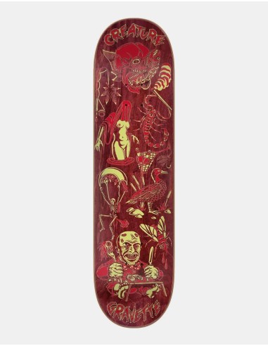 Creature Gravette Fiend Flash VX Skateboard Deck - 8.3" Les êtres humains sont 