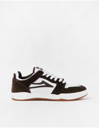 Lakai Telford Low Skate Shoes - Chocolate/White Suede france