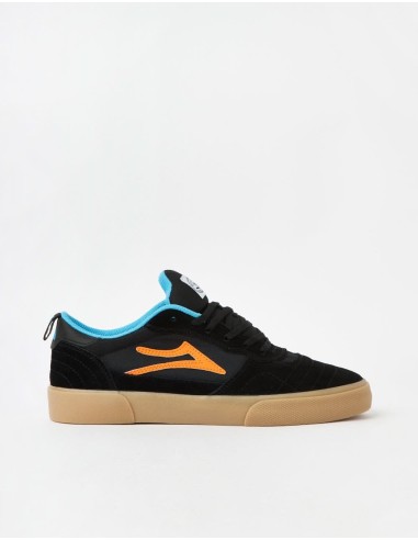 Lakai Cambridge Skate Shoes - Black/Multi Suede shop